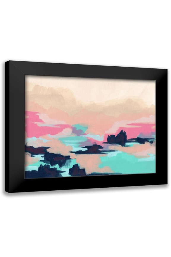 Vess, June Erica 14x12 Black Modern Framed Museum Art Print Titled - Calypso Coast I