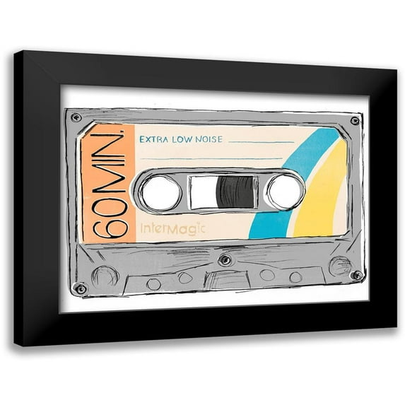 Vess, June Erica 14x12 Black Modern Framed Museum Art Print Titled - Mix Tape IV