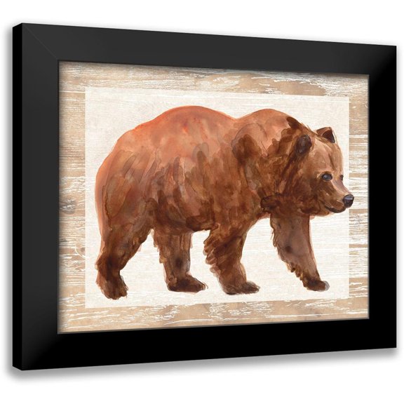 Vess, June Erica 14x12 Black Modern Framed Museum Art Print Titled - Rustic Barnwood Animals III