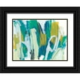 thumbnail image 1 of Vess, June Erica 14x12 Black Ornate Wood Framed with Double Matting Museum Art Print Titled - Rainforest Rhythm II, 1 of 4