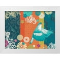 thumbnail image 1 of Vess, June Erica 14x12 White Modern Wood Framed Museum Art Print Titled - Floral Flight I, 1 of 4