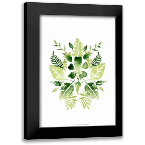 Vess, June Erica 14x18 Black Modern Framed Museum Art Print Titled - Verdant Vignette I