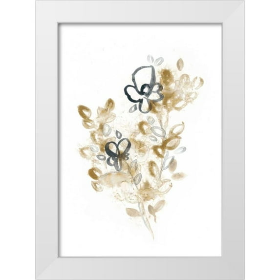 Vess, June Erica 14x18 White Modern Wood Framed Museum Art Print Titled - Bronze Bouquet III