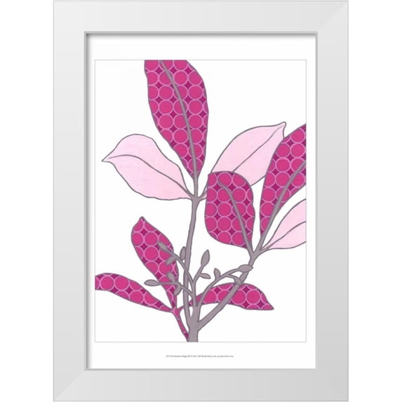 Vess, June Erica 14x18 White Modern Wood Framed Museum Art Print Titled - Modern Foliage III