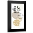 thumbnail image 1 of Vess, June Erica 14x24 Black Modern Framed Museum Art Print Titled - Circular Synergy III, 1 of 5