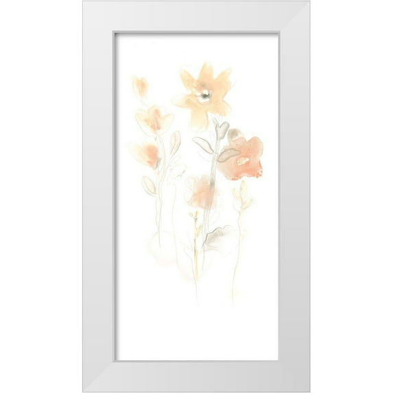 Vess, June Erica 14x24 White Modern Wood Framed Museum Art Print Titled - Corsage II