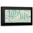 thumbnail image 1 of Vess, June Erica 14x9 Black Modern Framed Museum Art Print Titled - Lake Life I, 1 of 5