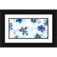 thumbnail image 1 of Vess, June Erica 14x9 Black Ornate Wood Framed with Double Matting Museum Art Print Titled - Blue Gossamer Garden V, 1 of 4