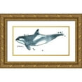 thumbnail image 1 of Vess, June Erica 14x9 Gold Ornate Wood Framed with Double Matting Museum Art Print Titled - Cetacea Orca Whale, 1 of 4