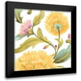 thumbnail image 1 of Vess, June Erica 15x15 Black Modern Framed Museum Art Print Titled - Abbey Floral Tiles III, 1 of 5