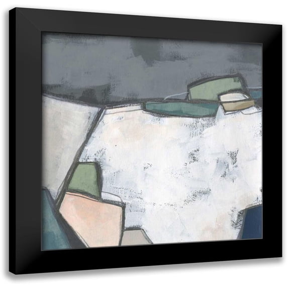 Vess, June Erica 15x15 Black Modern Framed Museum Art Print Titled - Birds Eye Valley I