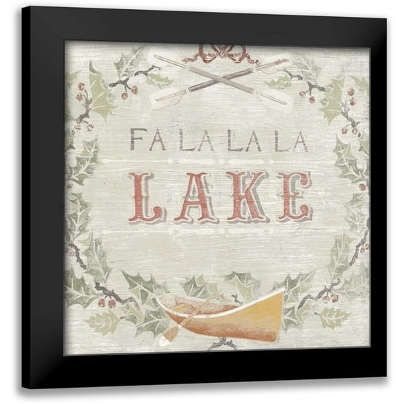 Vess, June Erica 15x15 Black Modern Framed Museum Art Print Titled - Cabin Christmas II