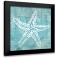 thumbnail image 1 of Vess, June Erica 15x15 Black Modern Framed Museum Art Print Titled - Cerulean Shell II, 1 of 5