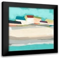thumbnail image 1 of Vess, June Erica 15x15 Black Modern Framed Museum Art Print Titled - Coastal Village II, 1 of 5