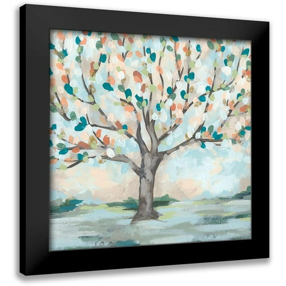 Vess, June Erica 15x15 Black Modern Framed Museum Art Print Titled - Delicate Arbor II