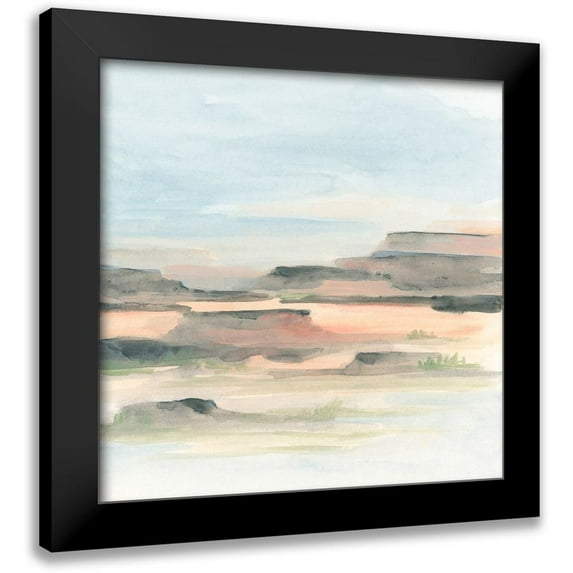 Vess, June Erica 15x15 Black Modern Framed Museum Art Print Titled - Dusty River Valley I