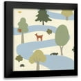thumbnail image 1 of Vess, June Erica 15x15 Black Modern Framed Museum Art Print Titled - Enchanted Forest II, 1 of 5