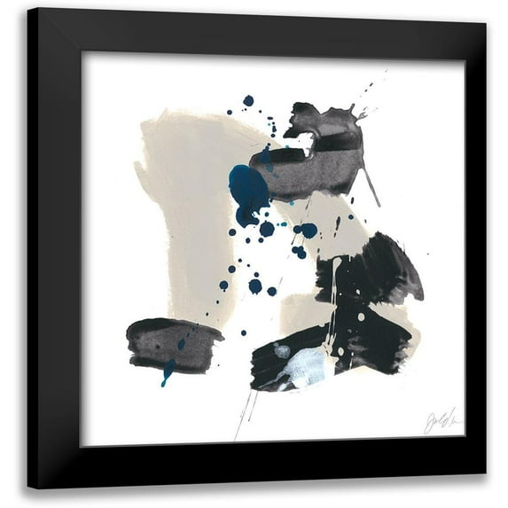 Vess, June Erica 15x15 Black Modern Framed Museum Art Print Titled - Kanji VI