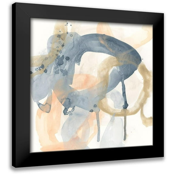 Vess, June Erica 15x15 Black Modern Framed Museum Art Print Titled - Liquid Blueprint V