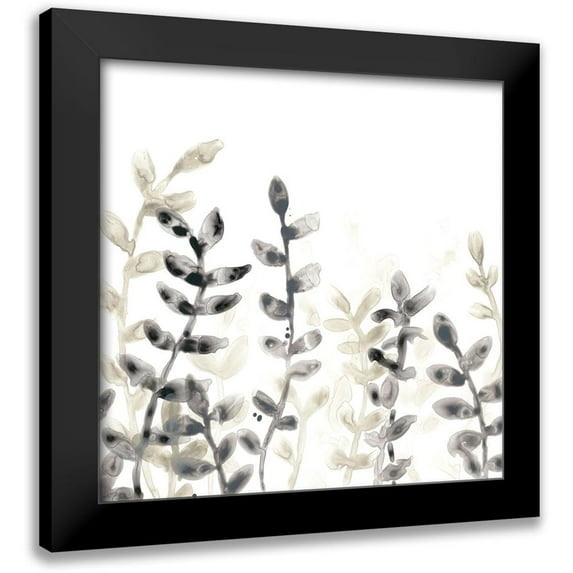 Vess, June Erica 15x15 Black Modern Framed Museum Art Print Titled - Liquid Stems IV