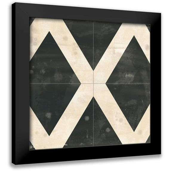 Vess, June Erica 15x15 Black Modern Framed Museum Art Print Titled - Midnight Parquet III