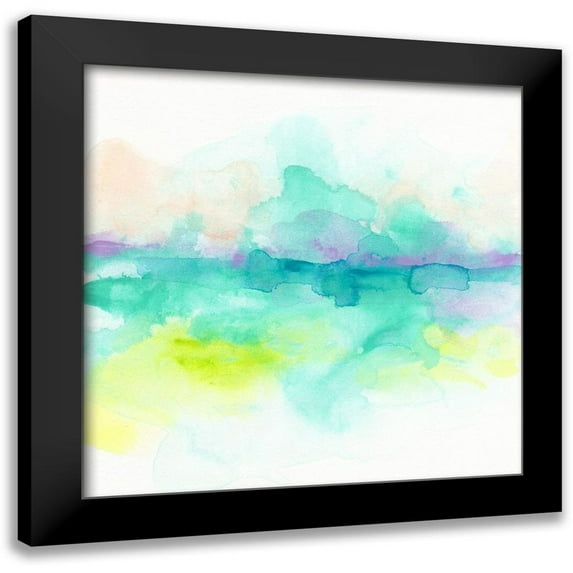 Vess, June Erica 15x15 Black Modern Framed Museum Art Print Titled - Ocean Aurora I