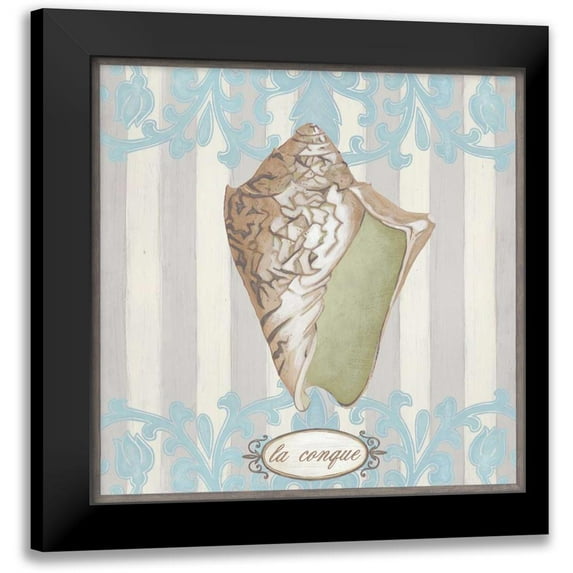 Vess, June Erica 15x15 Black Modern Framed Museum Art Print Titled - Riviera Shell IV