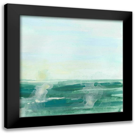 Vess, June Erica 15x15 Black Modern Framed Museum Art Print Titled - Seafoam Syllogism II