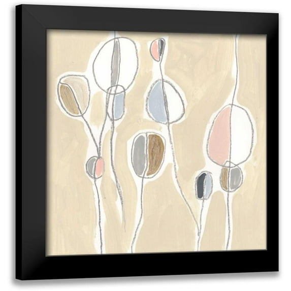 Vess, June Erica 15x15 Black Modern Framed Museum Art Print Titled - String Garden II