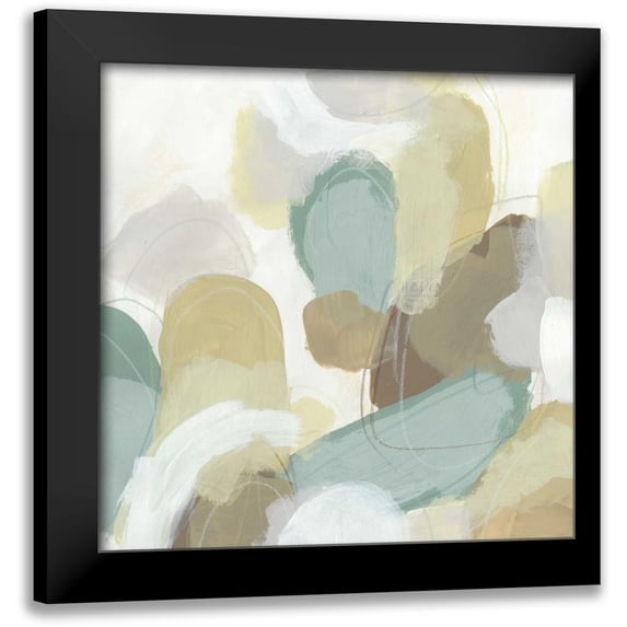 Vess, June Erica 15x15 Black Modern Framed Museum Art Print Titled - Subtle Synergy I