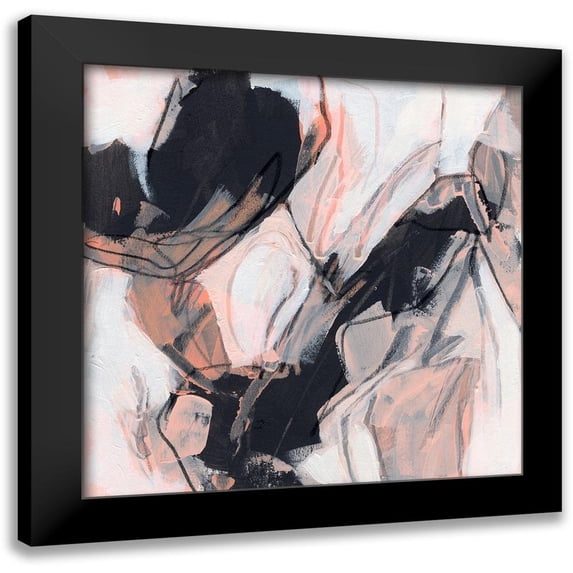 Vess, June Erica 15x15 Black Modern Framed Museum Art Print Titled - Tangerine Tango II
