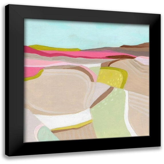 Vess, June Erica 15x15 Black Modern Framed Museum Art Print Titled - Valley Path II