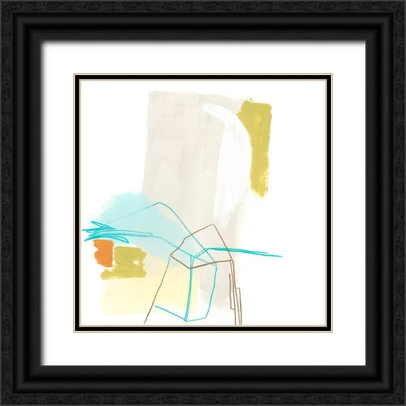 Vess, June Erica 15x15 Black Ornate Wood Framed with Double Matting Museum Art Print Titled - Adagio IX
