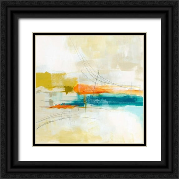 Vess, June Erica 15x15 Black Ornate Wood Framed with Double Matting Museum Art Print Titled - Atmospheric V