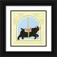 thumbnail image 1 of Vess, June Erica 15x15 Black Ornate Wood Framed with Double Matting Museum Art Print Titled - Bear Carousel, 1 of 4