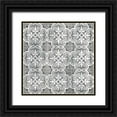 thumbnail image 1 of Vess, June Erica 15x15 Black Ornate Wood Framed with Double Matting Museum Art Print Titled - Boho Luxe Tile II, 1 of 4
