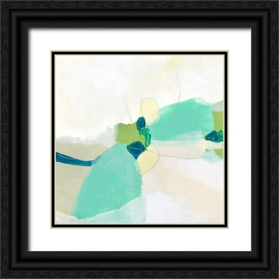 Vess, June Erica 15x15 Black Ornate Wood Framed with Double Matting Museum Art Print Titled - Bouldering I