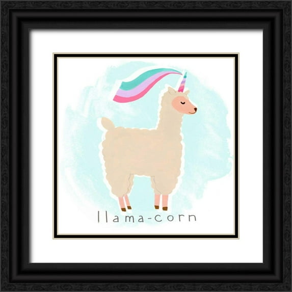 Vess, June Erica 15x15 Black Ornate Wood Framed with Double Matting Museum Art Print Titled - Fantastic Besties III