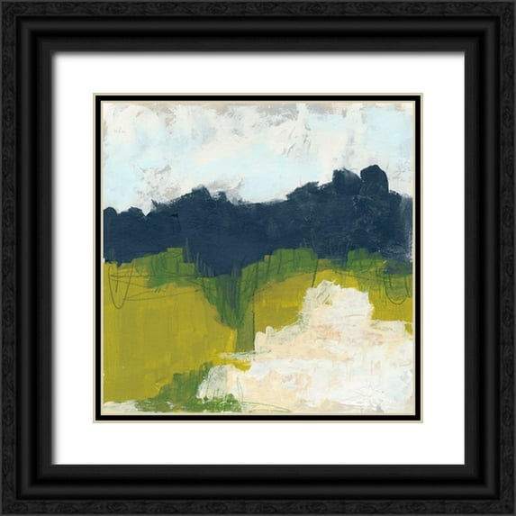 Vess, June Erica 15x15 Black Ornate Wood Framed with Double Matting Museum Art Print Titled - Field Sketch II