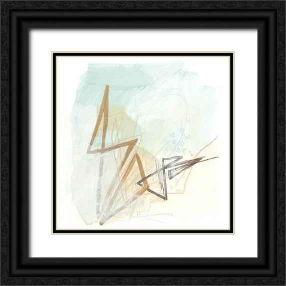Vess, June Erica 15x15 Black Ornate Wood Framed with Double Matting Museum Art Print Titled - Infinite Object V