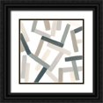 thumbnail image 1 of Vess, June Erica 15x15 Black Ornate Wood Framed with Double Matting Museum Art Print Titled - Matchstick Jumble I, 1 of 4