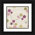 thumbnail image 1 of Vess, June Erica 15x15 Black Ornate Wood Framed with Double Matting Museum Art Print Titled - Molecular Blossoms II, 1 of 4