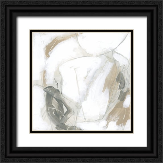 Vess, June Erica 15x15 Black Ornate Wood Framed with Double Matting Museum Art Print Titled - Neuron Web I