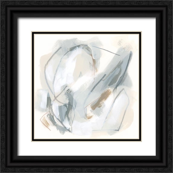 Vess, June Erica 15x15 Black Ornate Wood Framed with Double Matting Museum Art Print Titled - Neutral Assembly IV