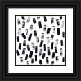 thumbnail image 1 of Vess, June Erica 15x15 Black Ornate Wood Framed with Double Matting Museum Art Print Titled - Onyx Code VIII, 1 of 4