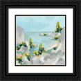 thumbnail image 1 of Vess, June Erica 15x15 Black Ornate Wood Framed with Double Matting Museum Art Print Titled - Pastel Cove II, 1 of 4