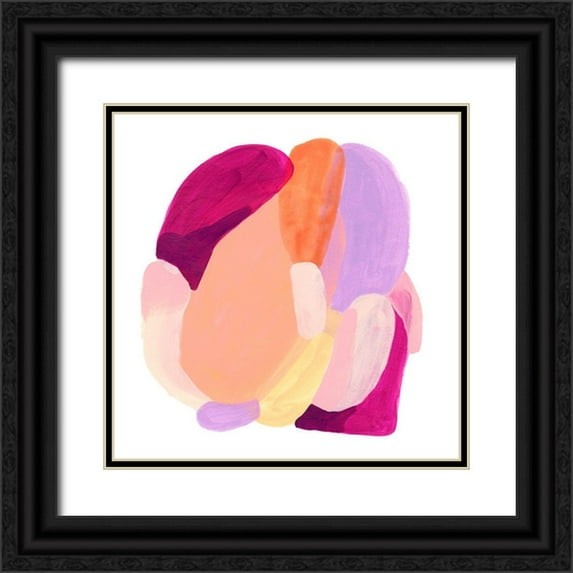 Vess, June Erica 15x15 Black Ornate Wood Framed with Double Matting Museum Art Print Titled - Piquant Forms IV