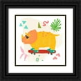 thumbnail image 1 of Vess, June Erica 15x15 Black Ornate Wood Framed with Double Matting Museum Art Print Titled - Rollin Dino III, 1 of 4