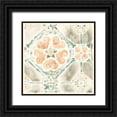 thumbnail image 1 of Vess, June Erica 15x15 Black Ornate Wood Framed with Double Matting Museum Art Print Titled - Terracotta Garden Tile III, 1 of 4