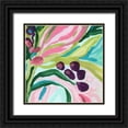 thumbnail image 1 of Vess, June Erica 15x15 Black Ornate Wood Framed with Double Matting Museum Art Print Titled - Tropic Expression IV, 1 of 4
